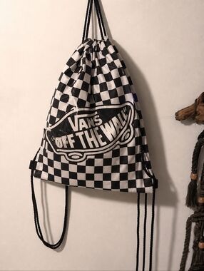 Vans Checkerboard Drawstring Bag Free With Bundles Of 5 Or More